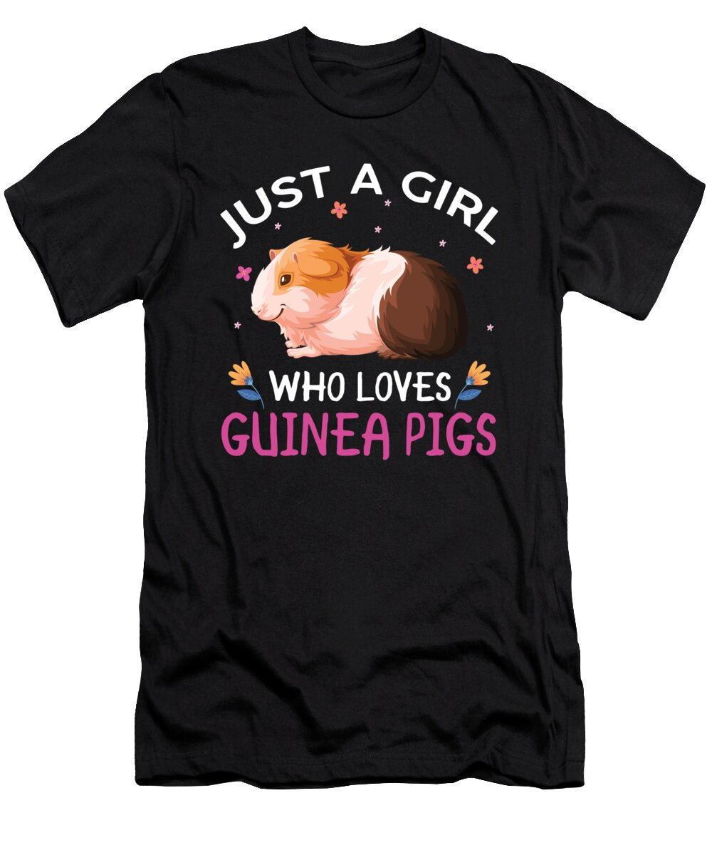 4 Guinea Pig Pet Hamster Gift for Guinea Pig Lovers Raphaelartdesign T-Shirt