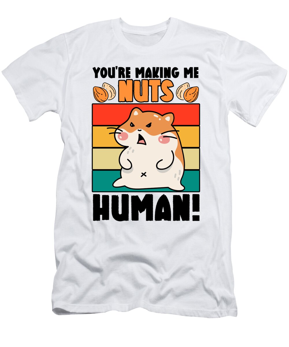 4 Mean Hamster Cute Animal Hamster Lovers Pet Rodent Toms Store T-Shirt
