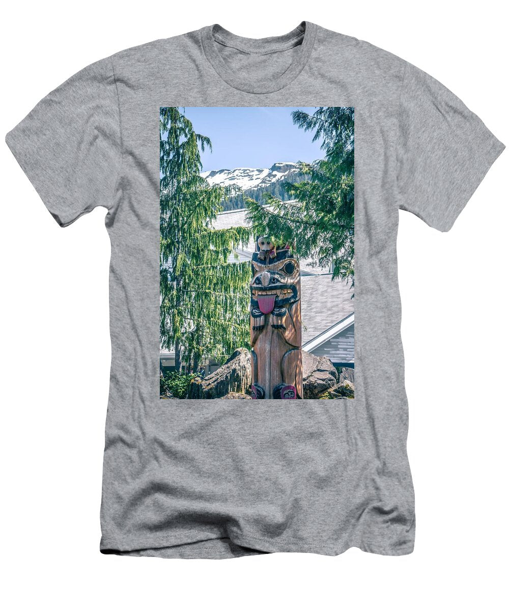 4 Totems Art and Carvings At Saxman Village in Ketchikan Alaska Alex Grichenko T-Shirt