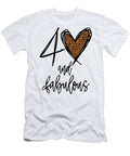 40 and Fabulous 40th Birthday Leaopard Print Love Heart Deon Du Plessis Art T-Shirt