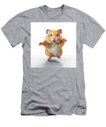5 Hamster Pet with Open Mouth Running Fast on the Withe Background Cute Gray Rodent Isolated Pavel Shlykov T-Shirt