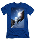 6 a Snowboarder Jumps Off a Cliff Patrick Orton T-Shirt