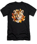 6 Cheetah Cub Autumn Baby Leopard Safari Watercolor Heidi Joyce T-Shirt