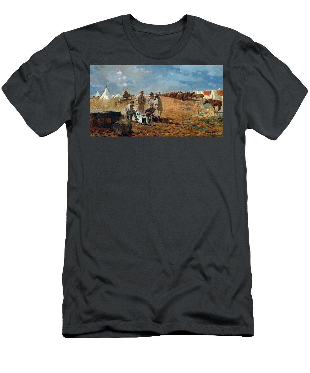 6 Rainy Day in Camp Winslow Homer T-Shirt