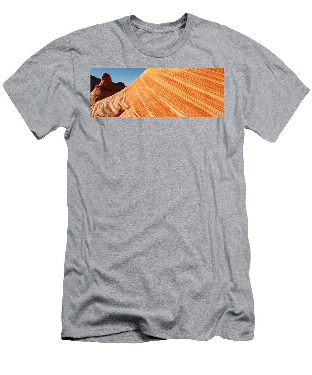 6 Sandstone Rock Formations the Wave Panoramic Images T-Shirt