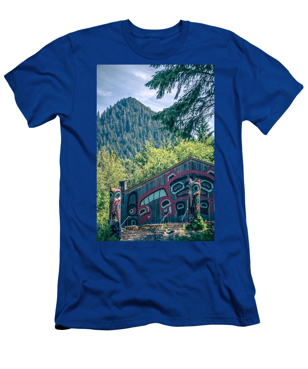 6 Totems Art and Carvings At Saxman Village in Ketchikan Alaska Alex Grichenko T-Shirt