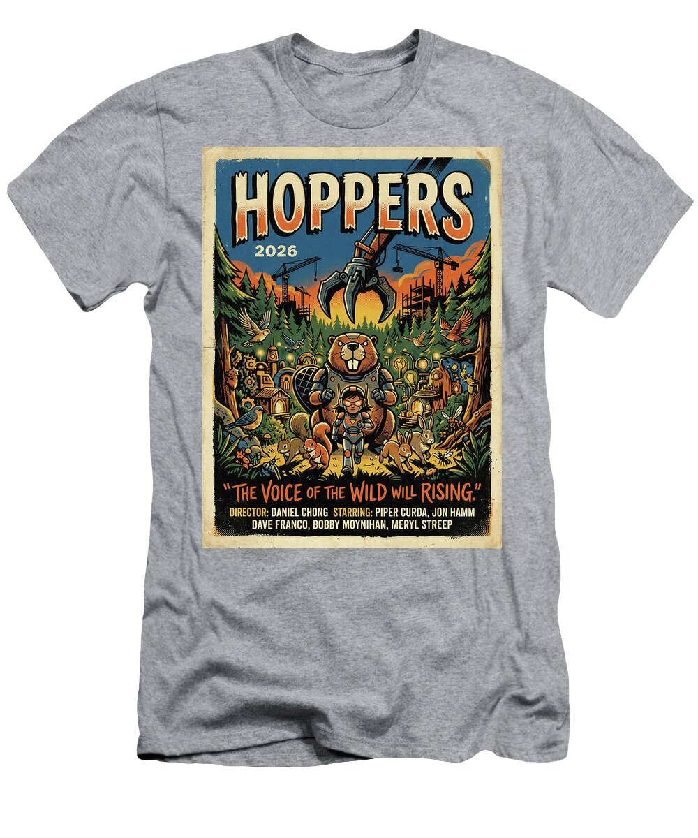 7 Hoppers Minimal Movie Poster Retro Film Poster Vintage 2026 Sampadart Gallery T-Shirt