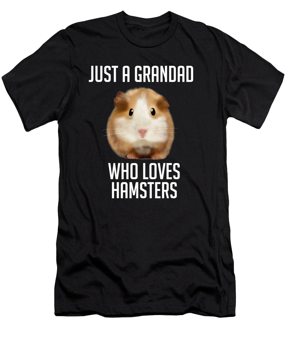 7 Just a Grandad Who Loves Hamsters Funny Hamster Pet Cynto T-Shirt