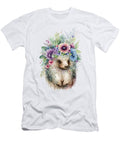 8 Hedgehog Boho Woodland Animal Floral Heidi Joyce T-Shirt