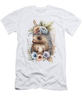 9 Hedgehog Boho Woodland Animal Floral Heidi Joyce T-Shirt