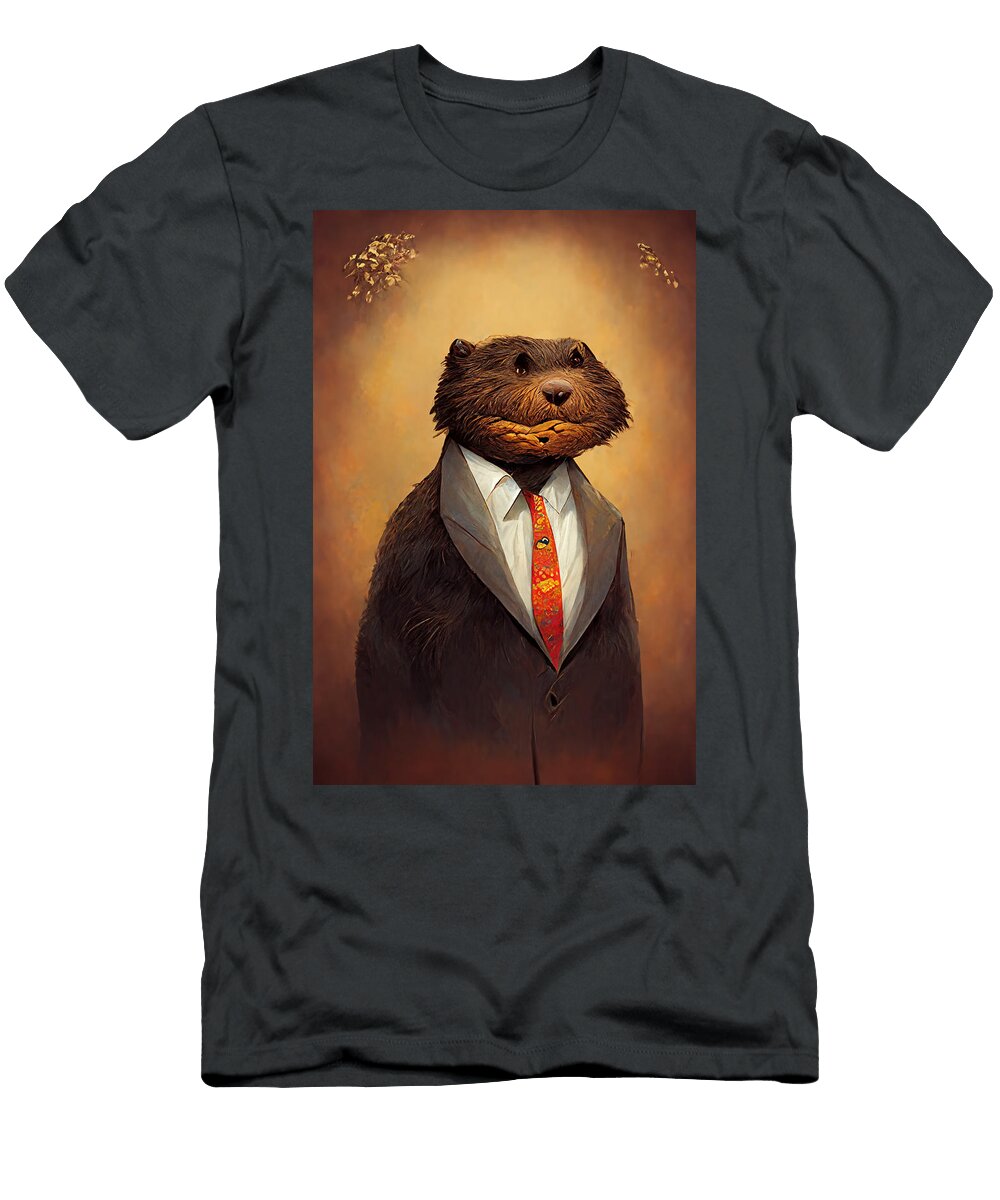 A Beaver Businessman 2e56e5d8 6e11 4f8f A177 81c1fd7bae84 Celestial Images T-Shirt