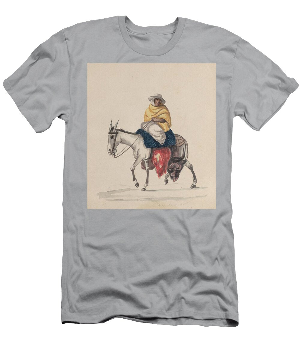 A Butcher Riding a Donkey Francisco Fierro T-Shirt