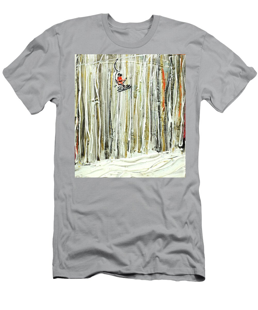A Chair in the Aspens Dont Enlarge Too Much Pete Caswell T-Shirt
