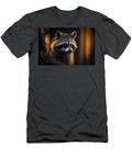 A Cute Sitting Raccoon with a Mask Like Face Norbert Kiss T-Shirt