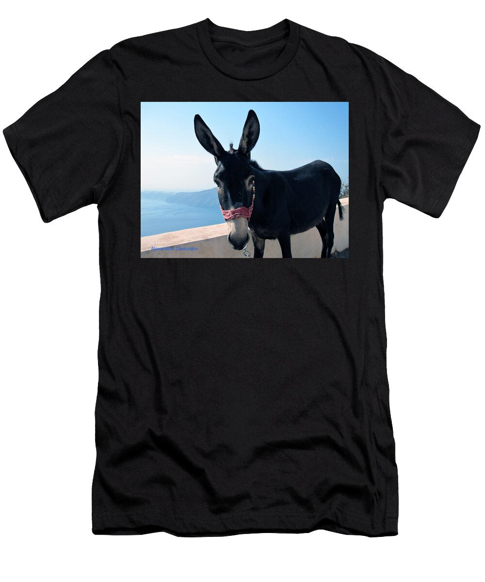 A Donkey in Santorini Alexandros Daskalakis T-Shirt