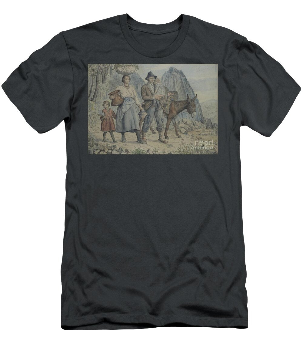 A Family From Anticoli Corrardo Going to Market 1928 Job Nixon T-Shirt