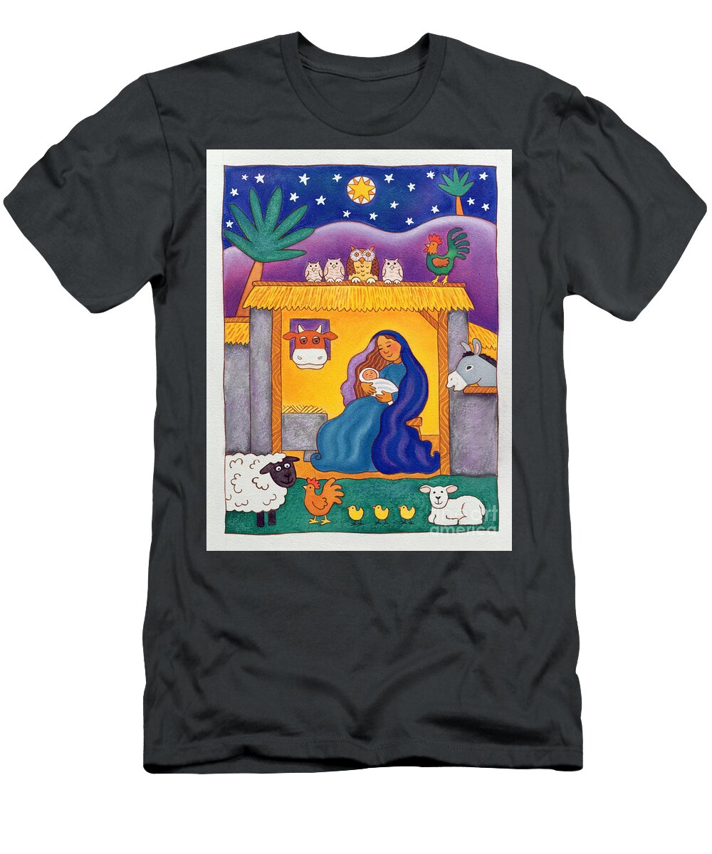 A Farmyard Nativity 1996 Cathy Baxter T-Shirt