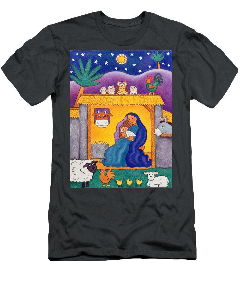 A Farmyard Nativity Cathy Baxter T-Shirt