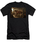 A Farrier Shoeing a Plough Horse Edward Robert Smythe T-Shirt