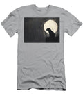 A Ferret Silhouette Peeking From a Hole with a Pale Moon Grover Mcclure T-Shirt