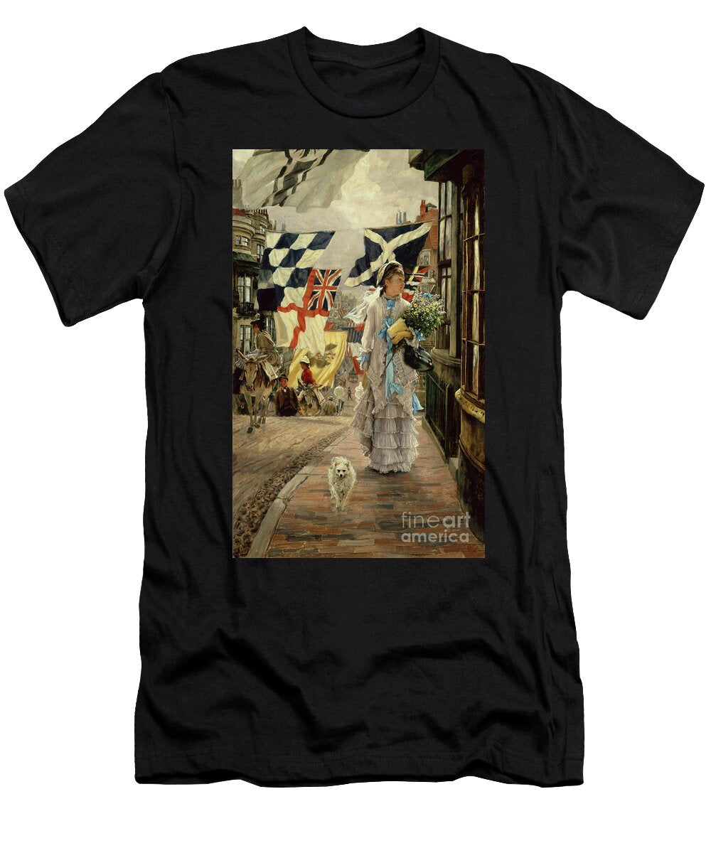 A Fete Day At Brighton By Tissot James Jacques Joseph Tissot T-Shirt