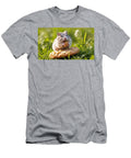 A Fluffy Hamster Holds a Piece of Cookie While Perched on Top of a Larger Cookie Colorful Points T-Shirt