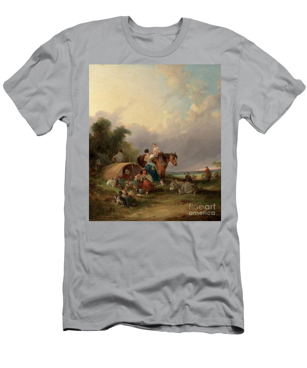 A Gypsy Encampment William Snr Shayer T-Shirt