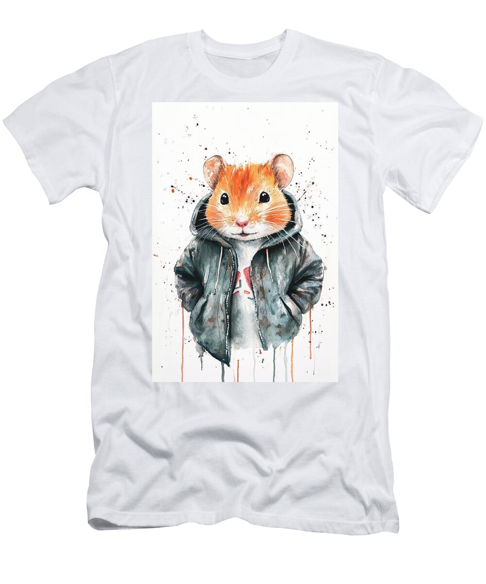 A Hamster Wearing a Tiny Jacket Lowell Harann T-Shirt