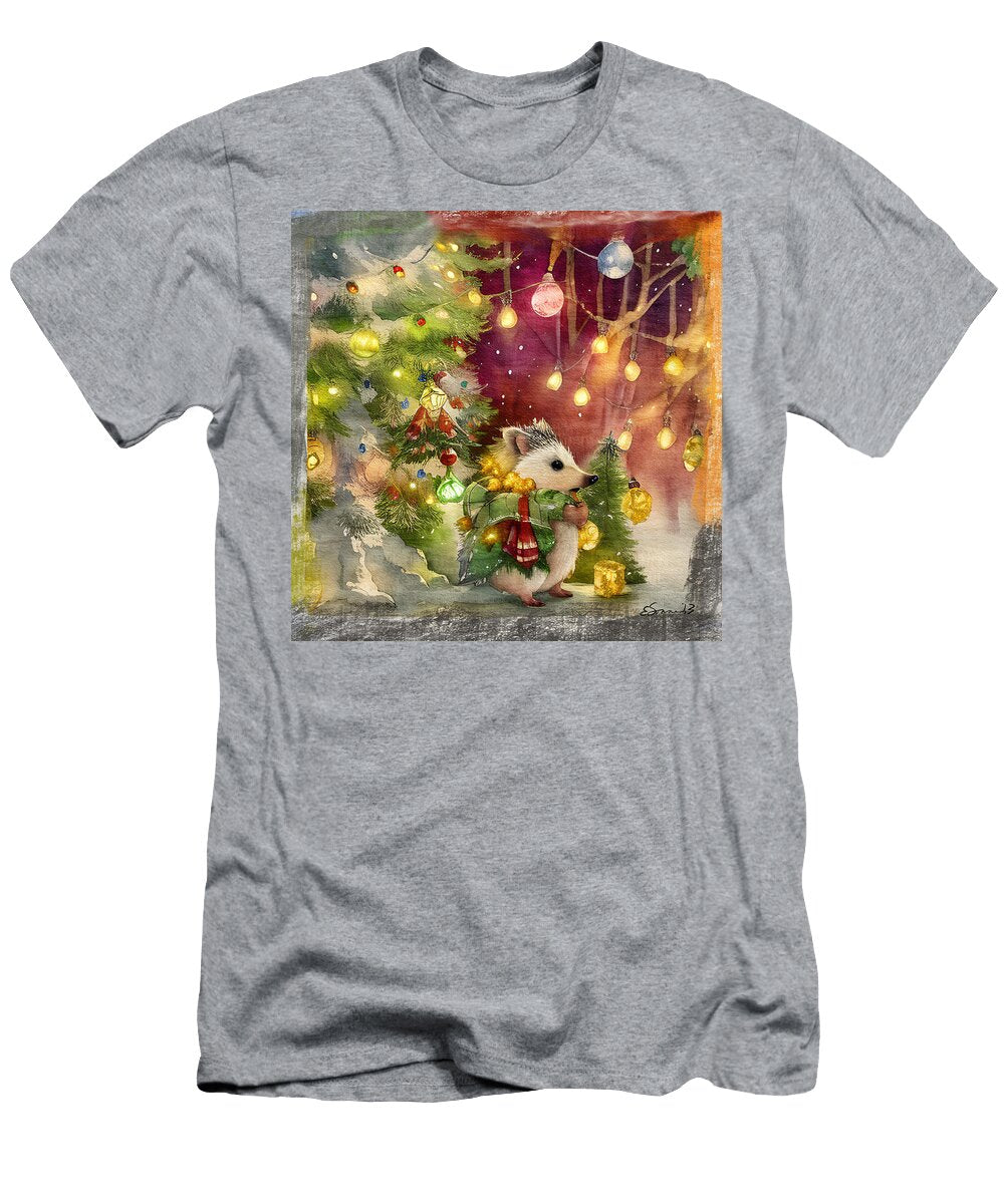 A Hedgehog Winter Solstice Elaine Sonne T-Shirt