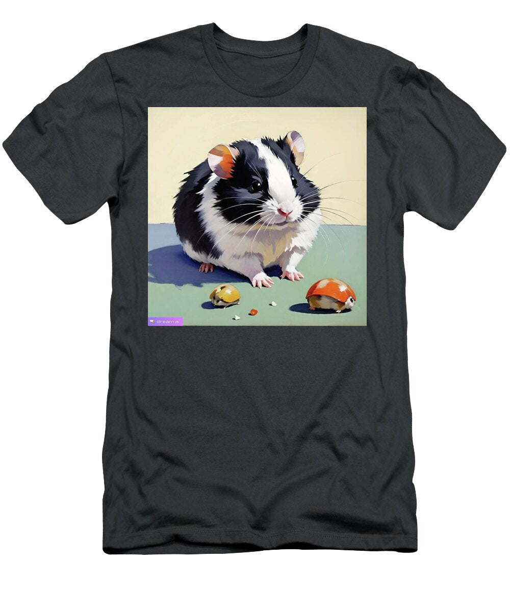 A I Black and White Hamster Denise F Fulmer T-Shirt
