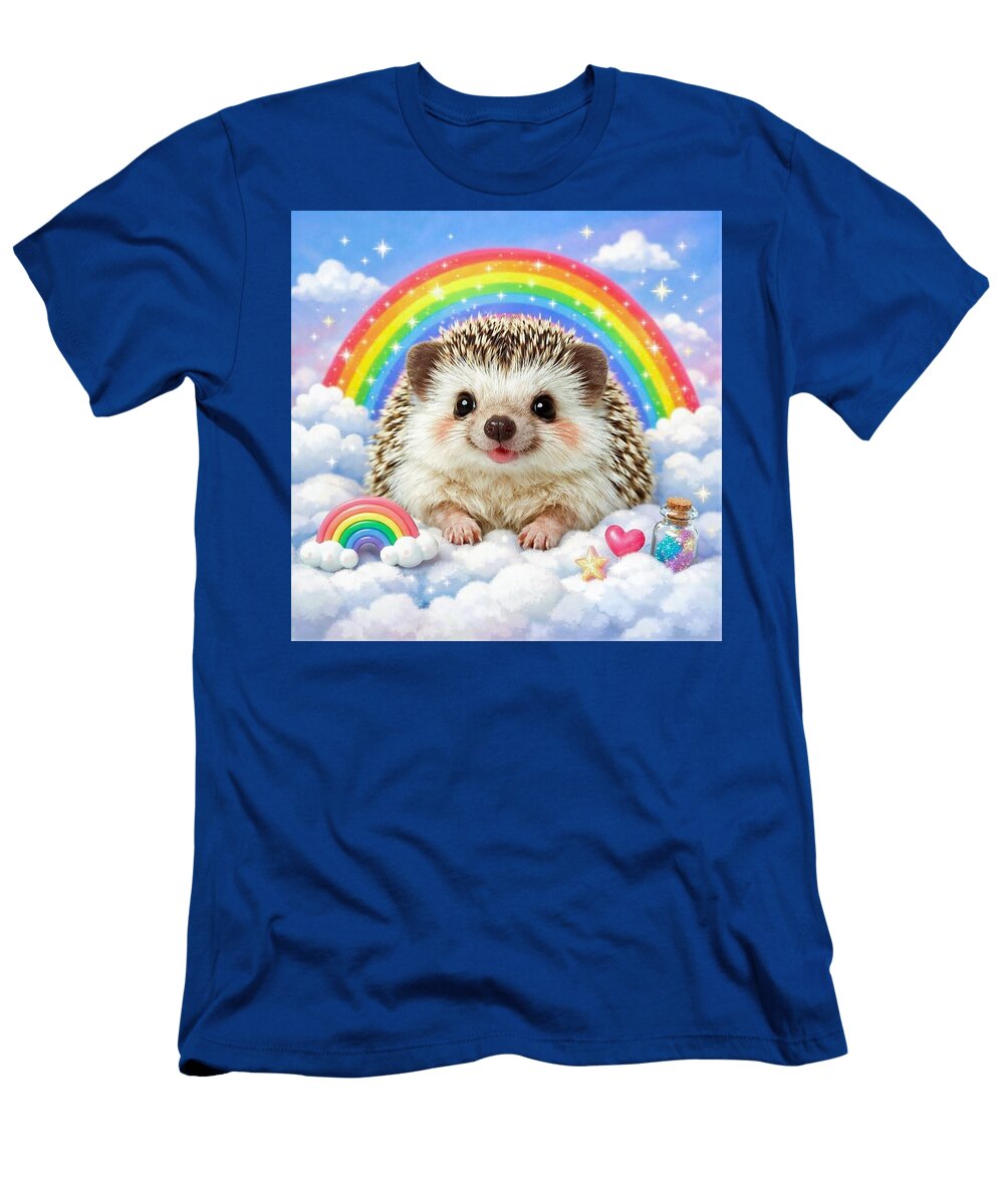 A I Hedgehog in Fantasy Cloudland Denise F Fulmer T-Shirt