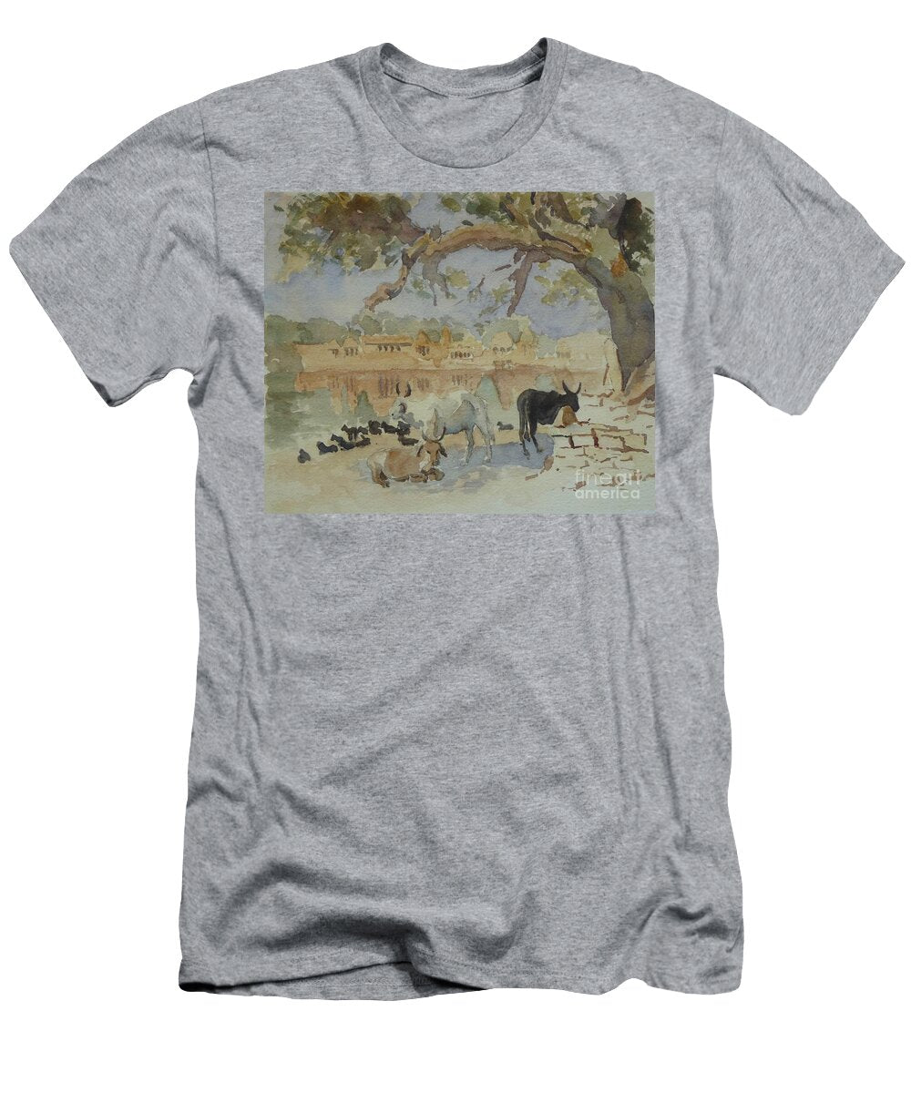 A Jaisalmer Gadi Sagar Sketch Clive Wilson T-Shirt