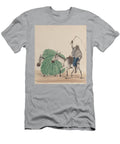 A Man Riding a Mule His Whip Raised Another Mule Loaded Francisco Fierro T-Shirt
