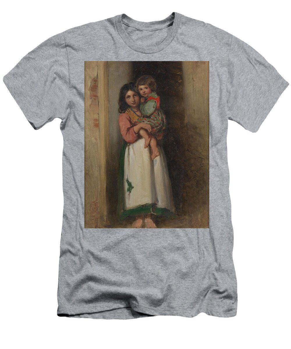 A Neapolitan Peasant Girl with a Child Richard Buckner T-Shirt
