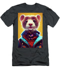 A Nursery Animal Pop Art Illustration of Ferret Art Nesia T-Shirt