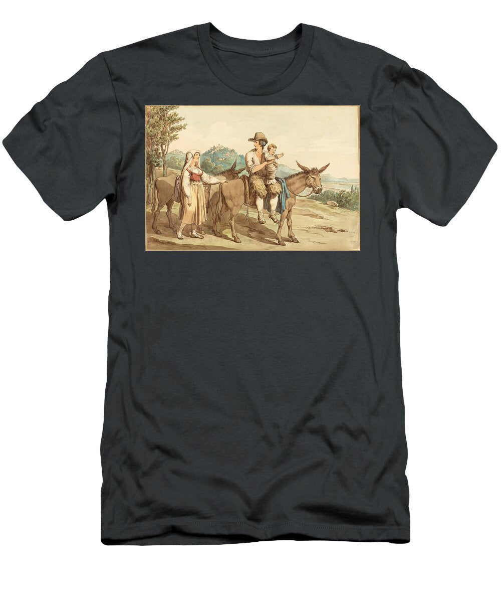 A Peasant Family and Two Donkeys Bartolomeo Pinelli T-Shirt