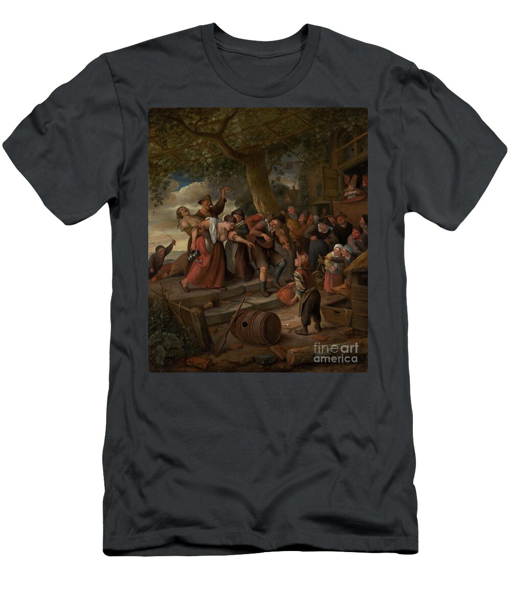 A Pig Belongs in the Sty Jan Steenc 1673 1675 Artistic Rifki T-Shirt