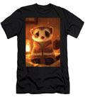 A Playful Ferret in a Cozy Sweater Exploring Its Surroundings Eldre Delvie T-Shirt