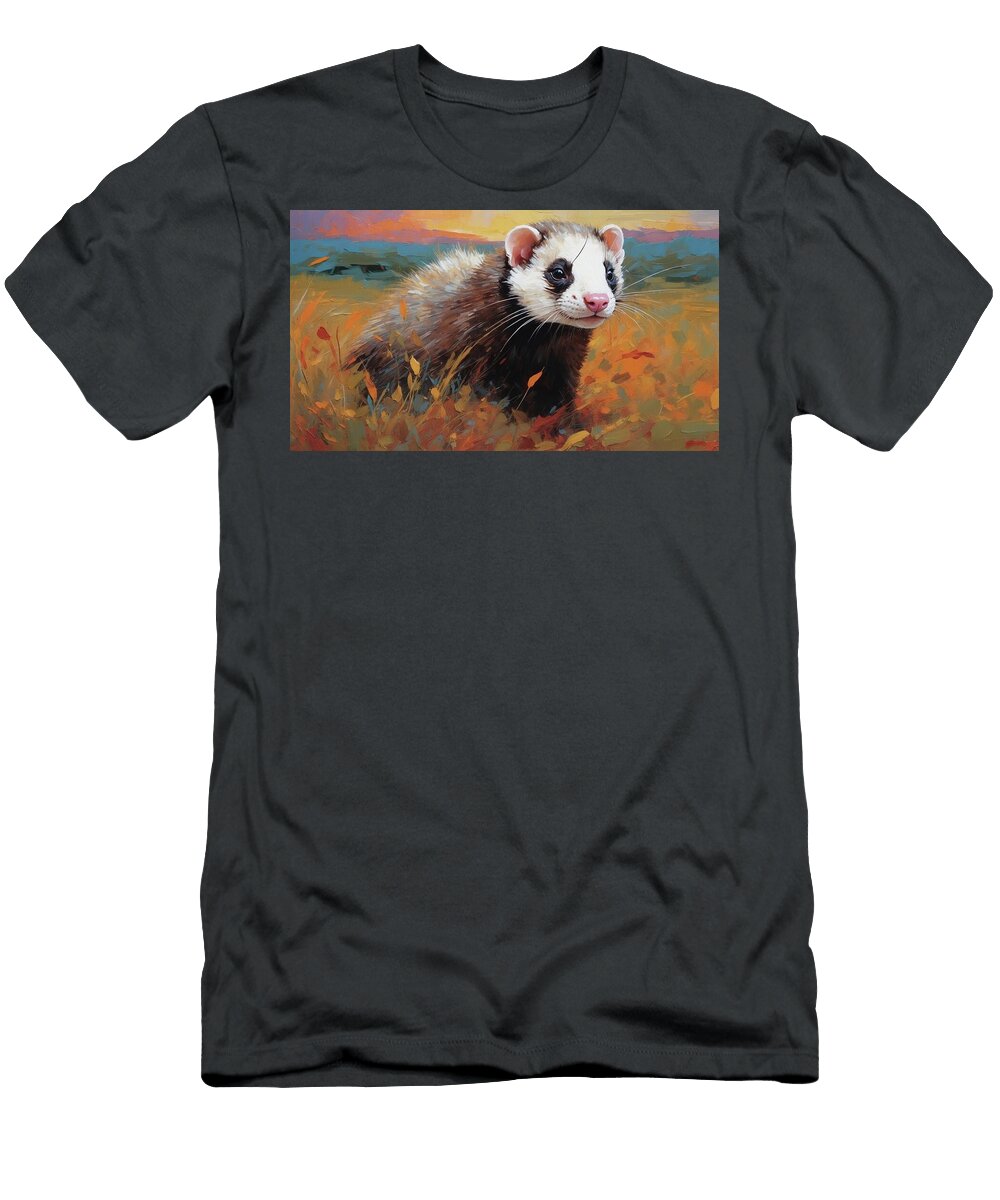 A Portrait of Serenity the Gentle Ferret Don Northup T-Shirt