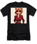 A Stylish Hamster in a Red Dress and Sunglasses Scittie Backer T-Shirt