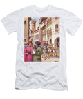 A Typical Street Scene in Florence in the Early 15th Century Pat Nicolle T-Shirt