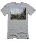 A View in Rome 1668 Oil on Canvas Johannes Lingelbach T-Shirt