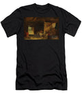 A Welsh Interior with Girl Milking a Goat William James Muller T-Shirt