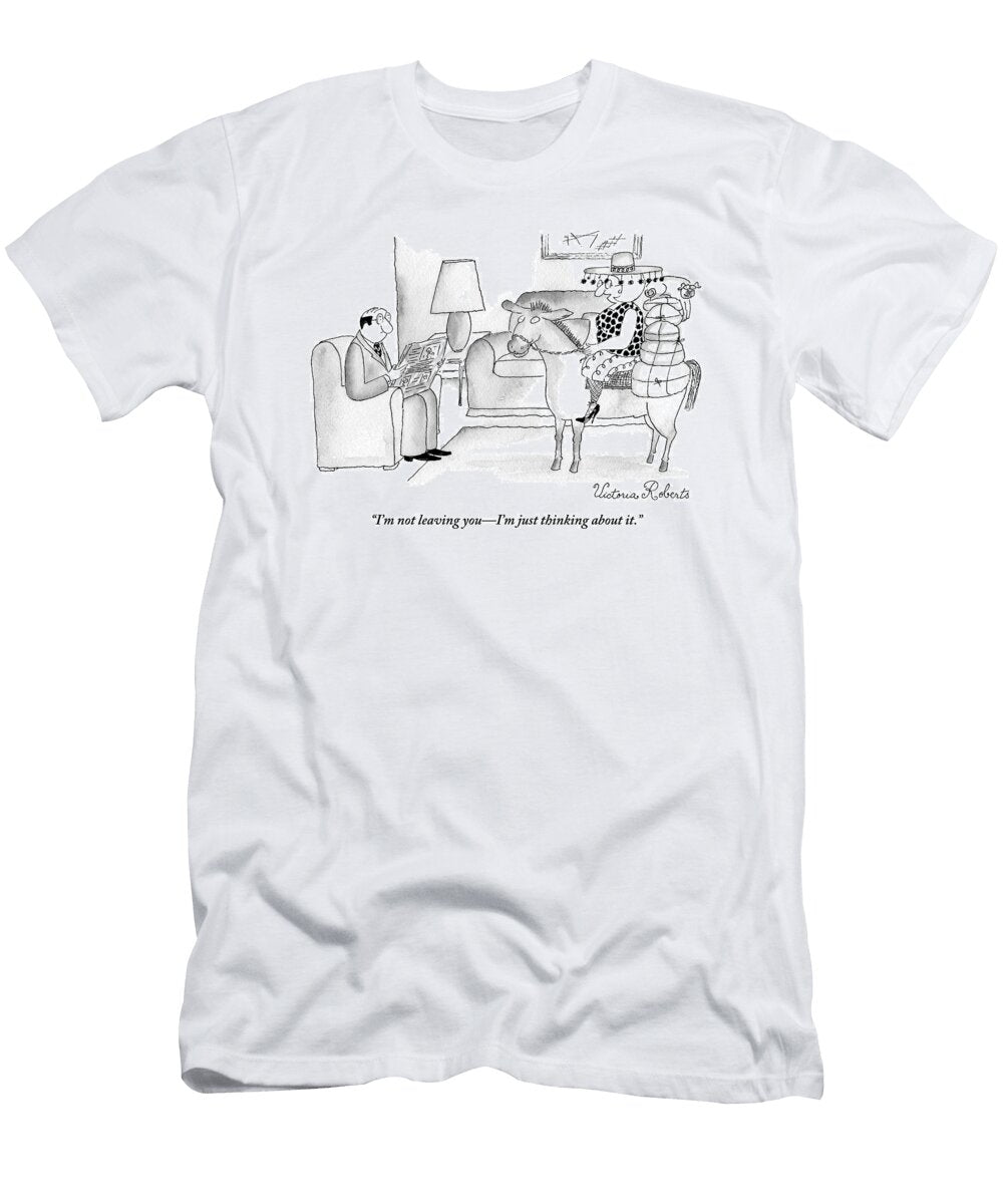 A Wife Seated Atop a Donkey and Laden Victoria Roberts T-Shirt