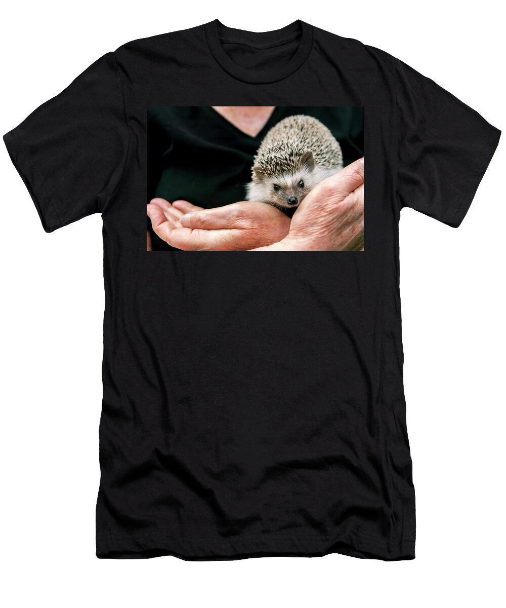 A Woman Holding and Playing with Pet Joseph De Sciose T-Shirt