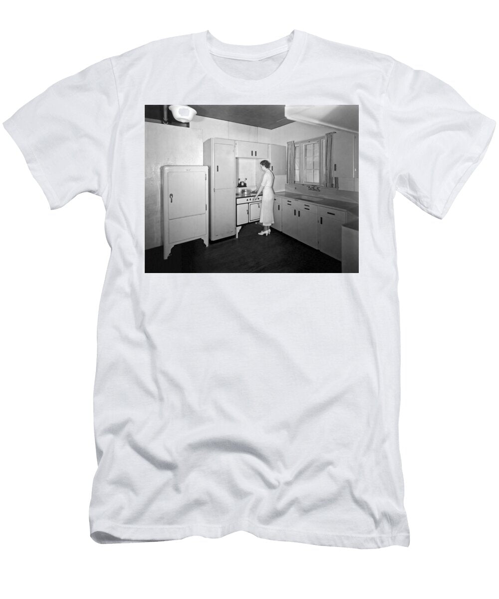 A Woman in Her Kitchen Underwood Archives T-Shirt