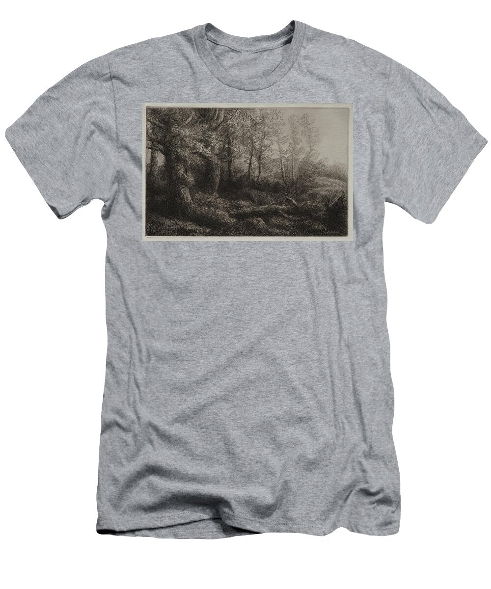 A Woodland Study Date Unknown Alphonse Leg R O S French 1837 to 1911 Motionage Designs T-Shirt