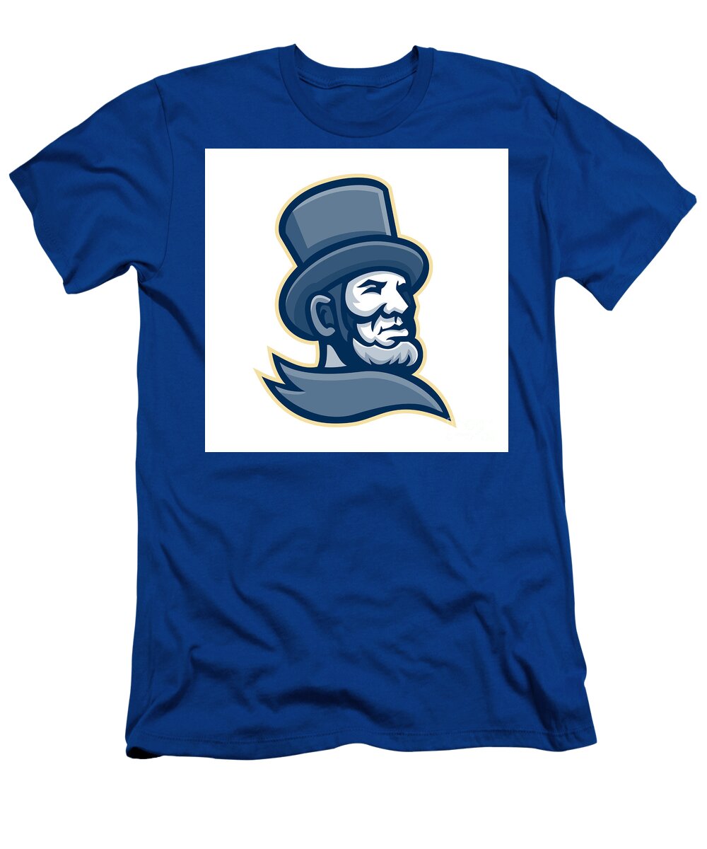 Abraham Lincoln Head Mascot Aloysius Patrimonio T-Shirt