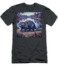 Abstract Beaver By the Pond John Mccormick T-Shirt