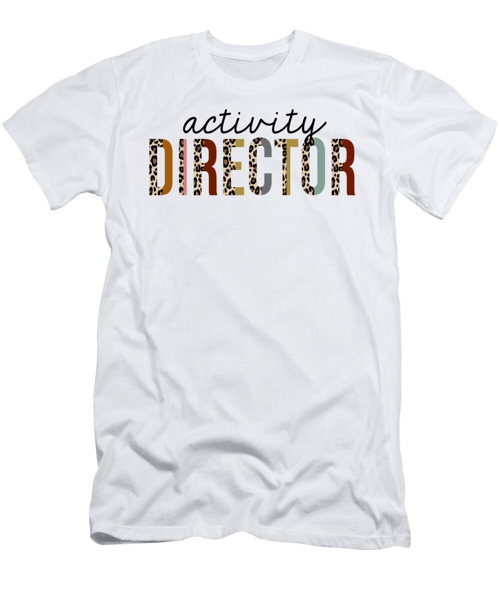 Activity Director Leopard Print Funny Jensen Cena T-Shirt